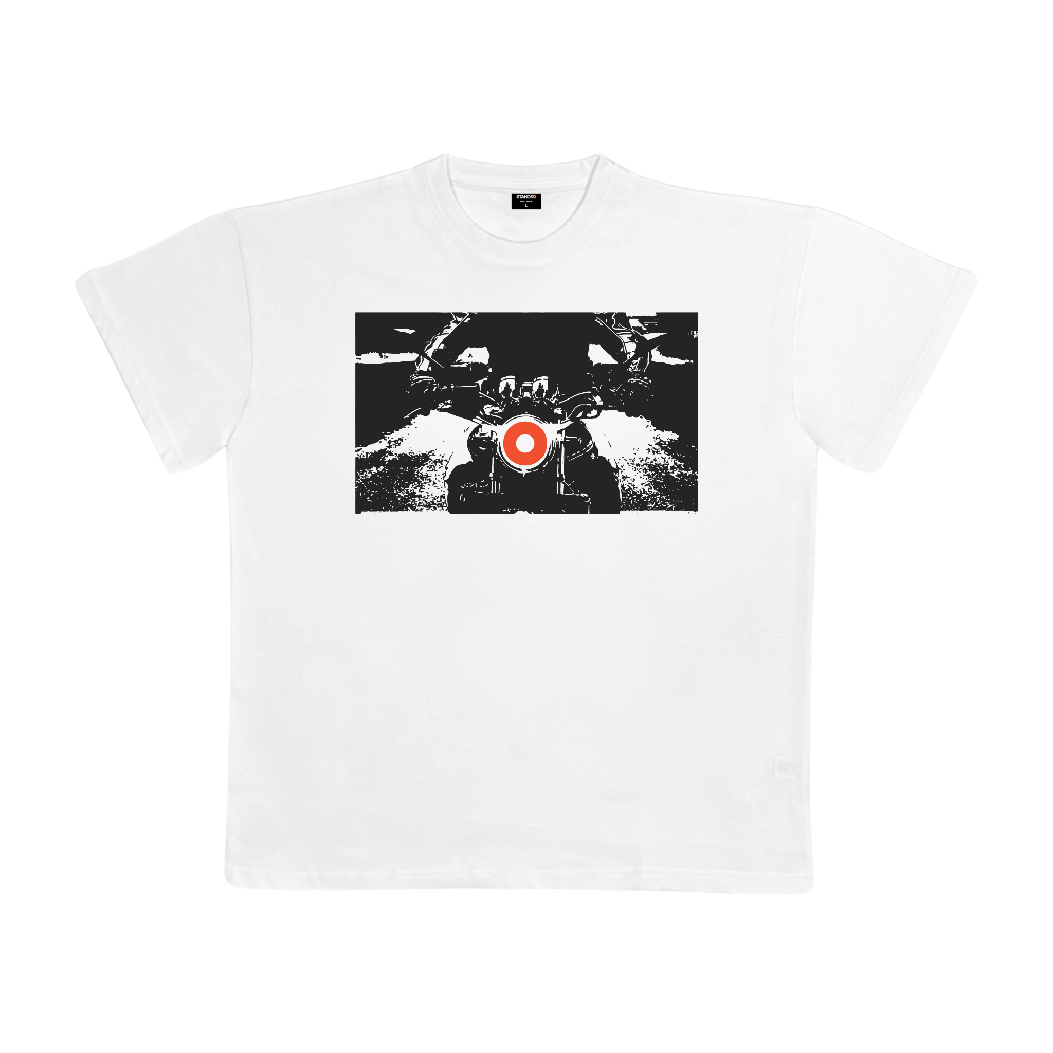 Graphic T-shirt / Man on Motorcycle
