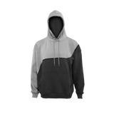 Tvåfärgad huvtröja i kraftig bomull