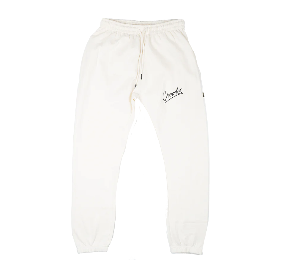 Pantaloni della tuta con logo Crooks & Castles, colore naturale